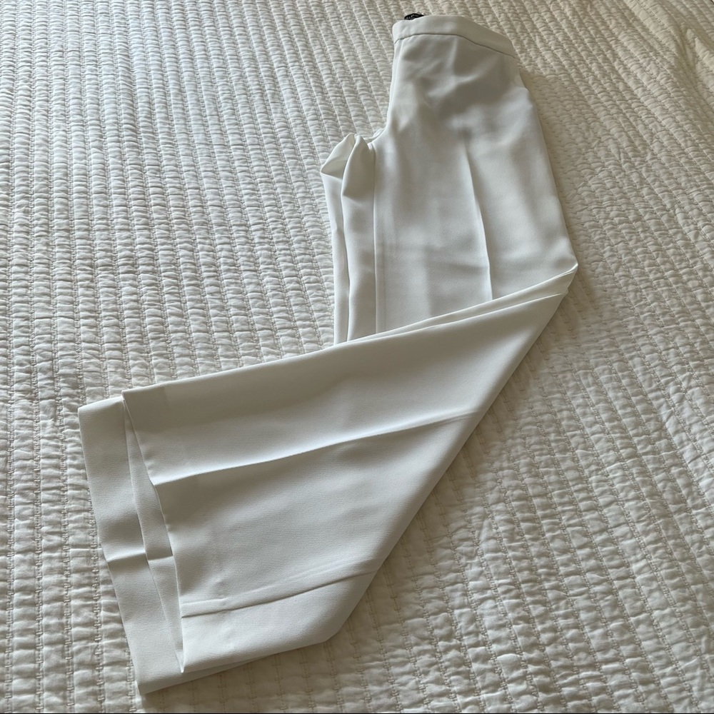 Zara white flowy pants
